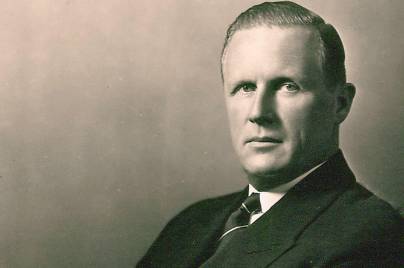 Black and white photo of George W. Merck