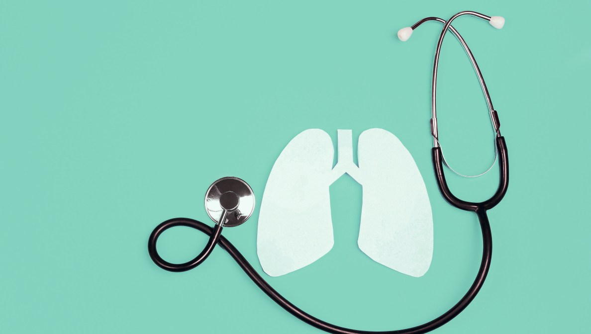 lung and stethoscope icon