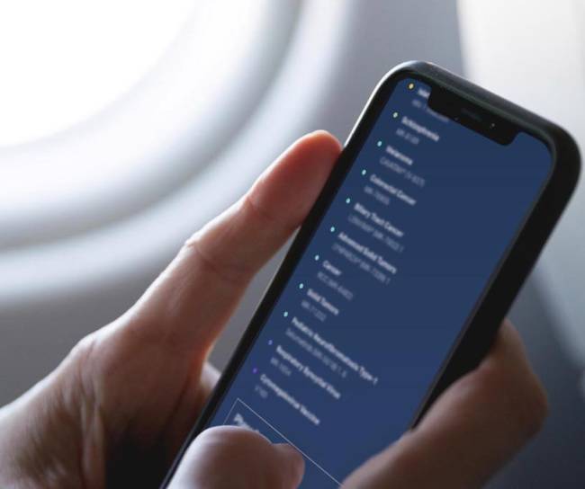 Person reviewing product pipeline on their smartphone