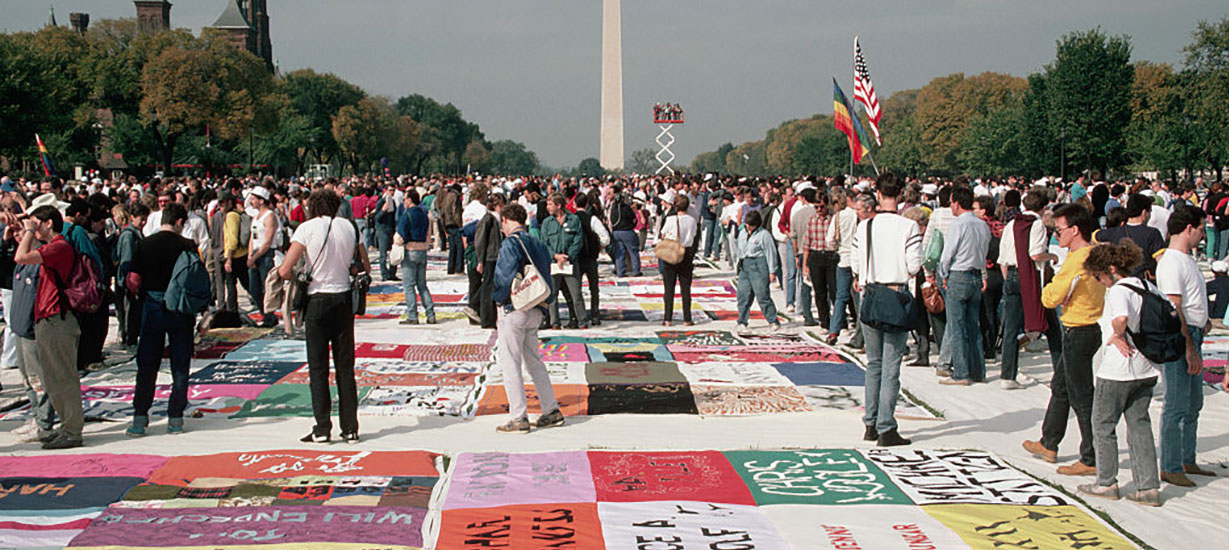 Large crowd gathered on the National Mall in Washington, D.C.