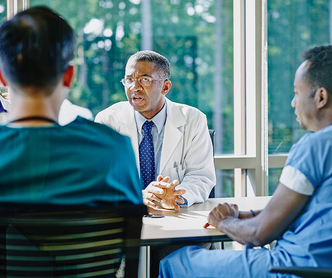 a patients medical team meeting
