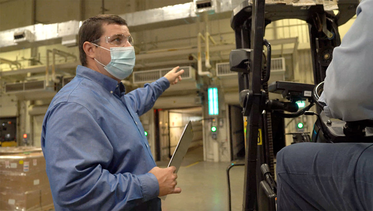 a worker in our Wilson NC facility