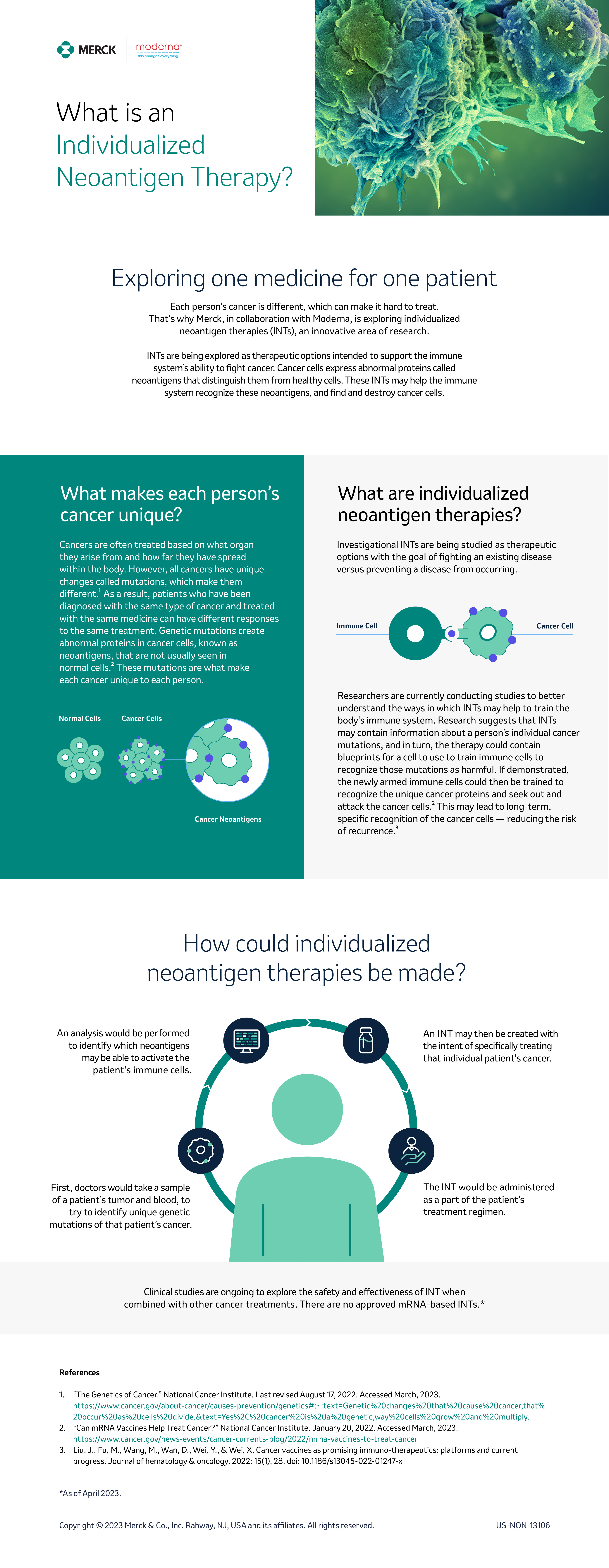 infographic of what is an individual neoantigen therapy