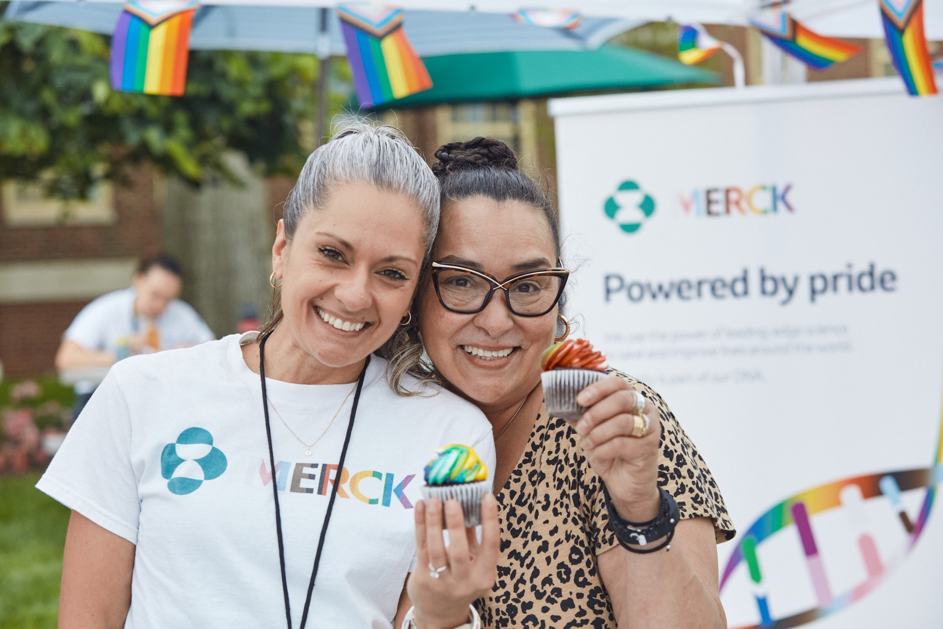 two women smiling at EBRG event