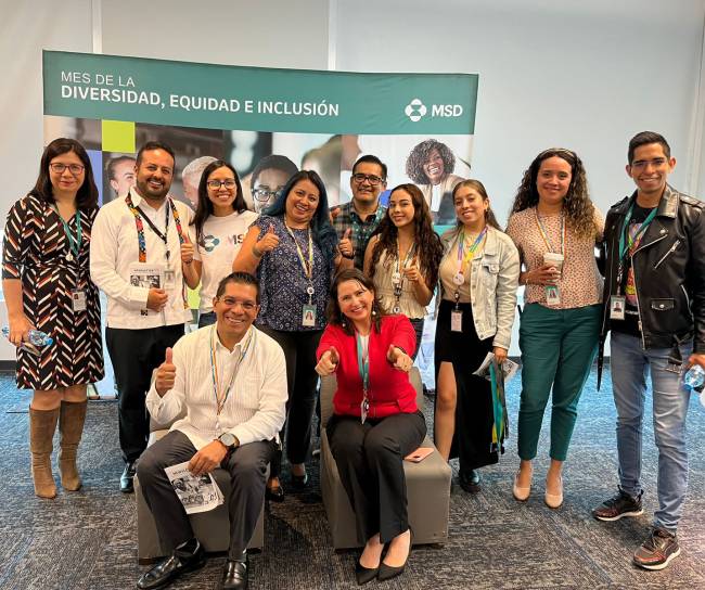 illustration of group of msd employees