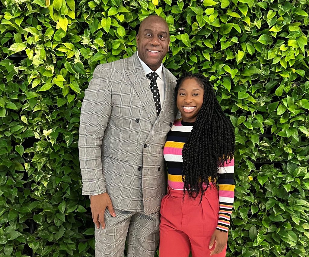 Magic Johnson and Dr. Yvonne Ukwu