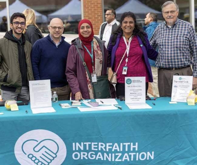 interfaith organization booth