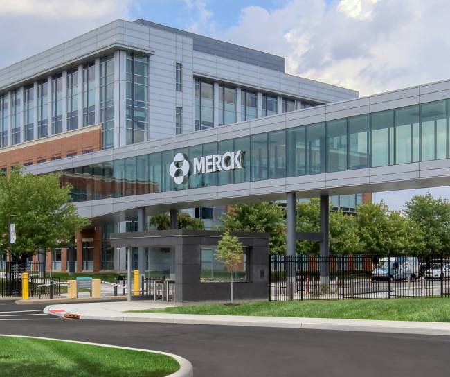Exterior of building Merck