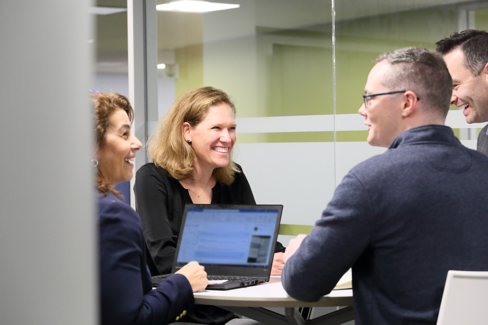 people in a business meeting