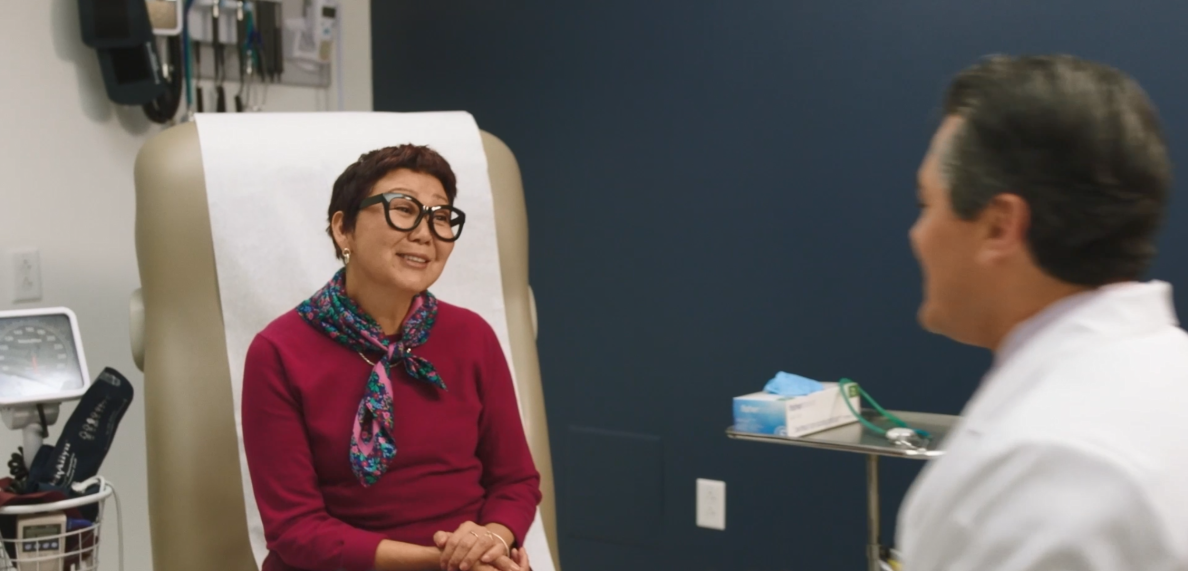 woman talking with her doctor