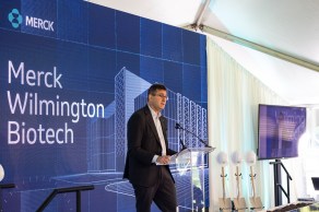 Matt Meyer giving a speech