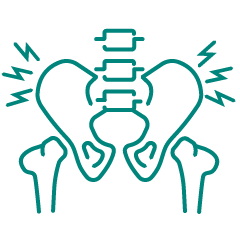 illustration pf pelvic pain