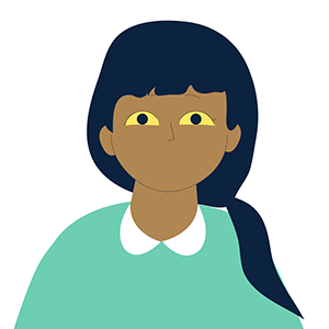 Illustration of young girl