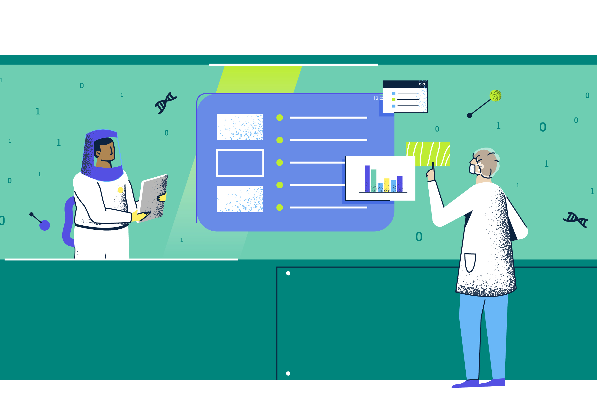 Workflow chart illustration