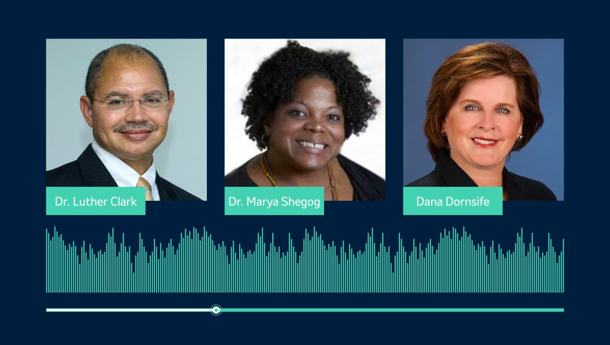 Luther Clark, Dana Dornsife and Marya Shegog