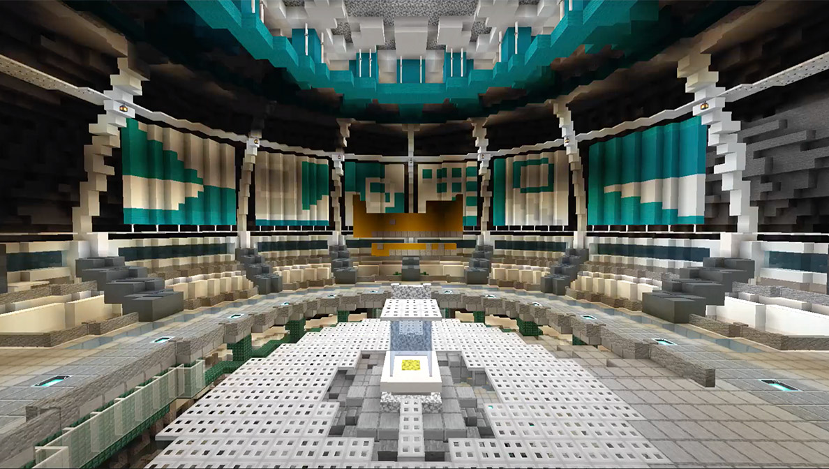 a minecraft world