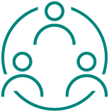 icon of people connected in a circle